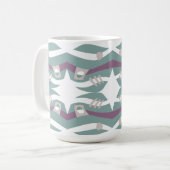Mug Arche de Noé Abstraite Dusty Seagrass Ecru Eggplan (Devant gauche)