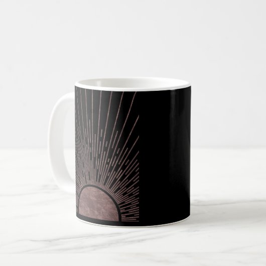 Mug Arche De Phase Lune Ensemble Abstrait De Rayons So (Devant gauche)