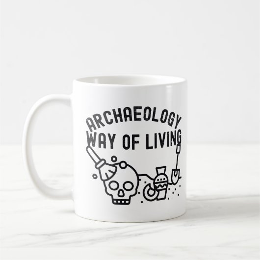 Mug Archéologie - Mode de vie, Archéologie Dire (Gauche)