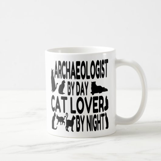 Mug Archéologue Amoureux des chats (Droite)
