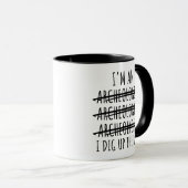 Mug Archéologue drôle (Devant droit)