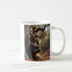 Mug Archer d'elfe Imaginaire reposant dans la forêt de