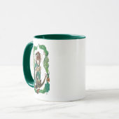 Mug Archère Elfe de la Forêt Enchantée Verte Fantastiq (Devant gauche)