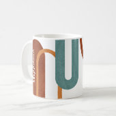 Mug Arches modernes personnalisées en terre cuite (Devant gauche)