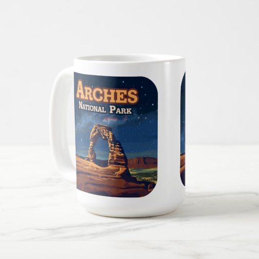 Mug Arches Parc National Utah Delicate Arch Moab (Devant gauche)