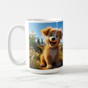 Mug Archie - Chiot de récupération de laboratoire jaun