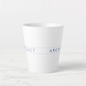 Mug ARCHITECT Latte / Bleu marine (Devant)