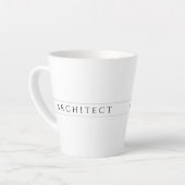 Mug ARCHITECT Latte / Noir (Angle gauche)