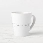 Mug ARCHITECT Latte / Noir (Angle droit)