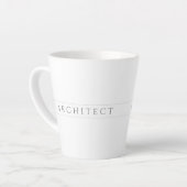 Mug ARCHITECT pour Latte / Gris (Angle gauche)