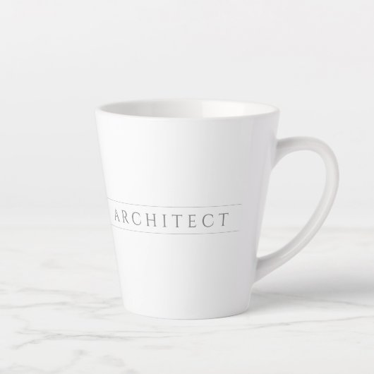 Mug ARCHITECT pour Latte / Gris (Droite)