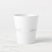 Mug ARCHITECT pour Latte / Gris (Devant)