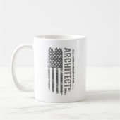 Mug Architect USA Flag Distressed design (Gauche)