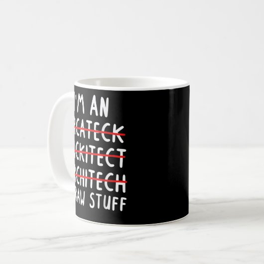 Mug Architecte amusant Art Hommes Femmes Architecture  (Devant gauche)