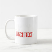 Mug Architecte amusant qui dit : "Je suis toujours la (Gauche)