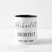 Mug ARCHITECTE Cadeaux personnalisés Classique Noir Bl (Centre)