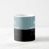Mug Architecte de profession demi-Noir mi-Dusty-bleu (Centre)