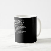 Mug Architecte Définition Drôle Amant Architecture (Devant droit)