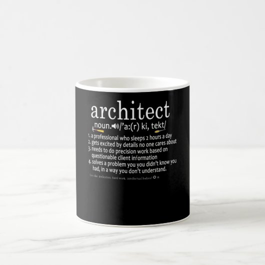 Mug Architecte Définition Drôle Amant Architecture (Centre)