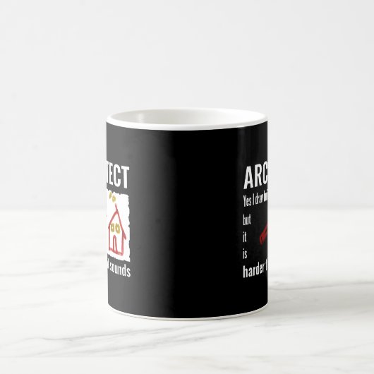 Mug Architecte drôle cadeau d'architecte pour architec (Centre)