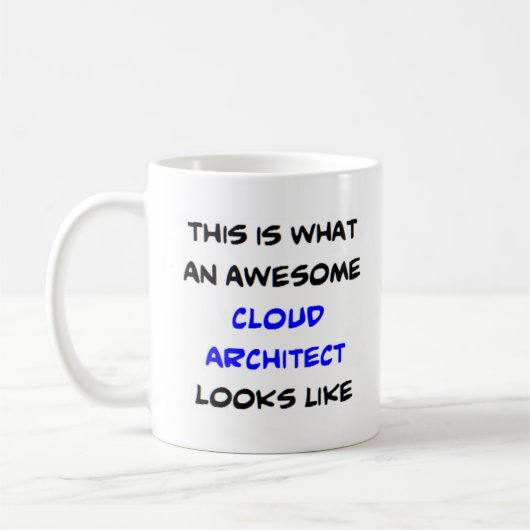 Mug architecte du cloud, génial (Gauche)