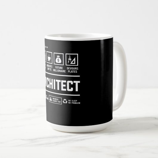 Mug Architecte Gestion des informations Architecture M (Devant droit)