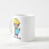 Mug Architecte Ingénieur Entrepreneur avec casque dur  (Devant gauche)