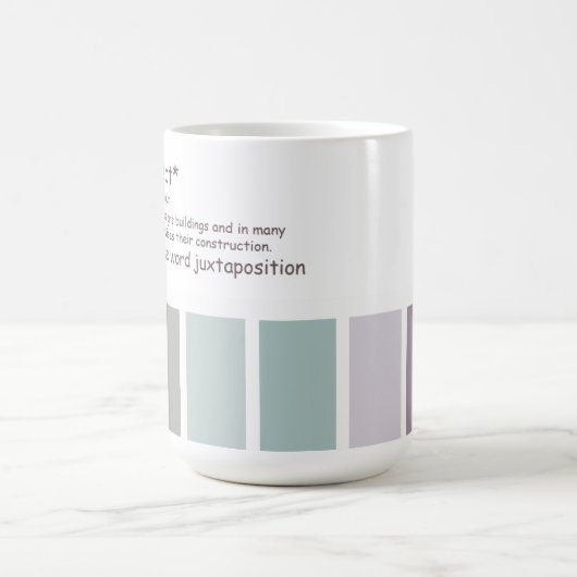 Mug Architecte. Juxtaposition d'abus (Centre)