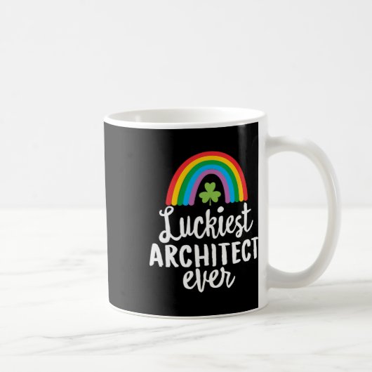 Mug Architecte le plus chanceux Saint Patrick jour trè (Droite)