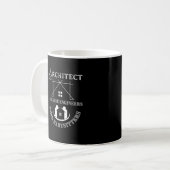 Mug Architecte parce que les ingénieurs ont besoin de (Devant gauche)
