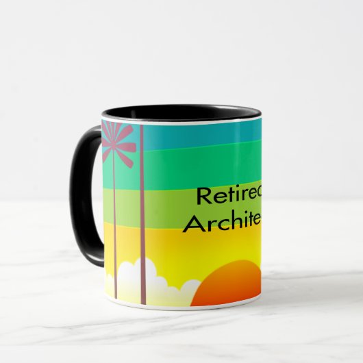 Mug Architecte retraité (Devant gauche)
