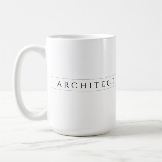 Mug ARCHITECTE Tall White Céramic Musique / Noir (Gauche)