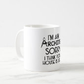 Mug Architectes| Cadeau professionnel d'étude d'archit (Devant gauche)