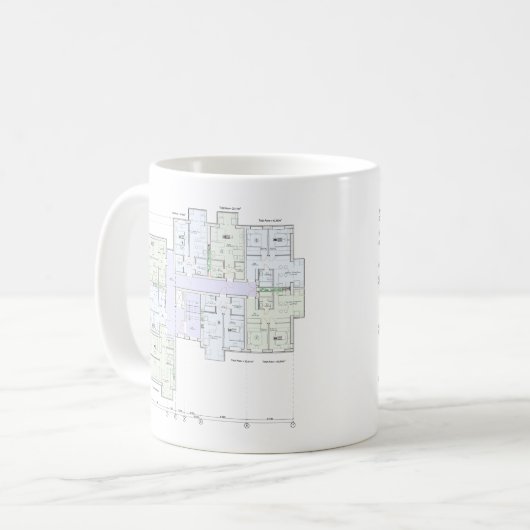 Mug Architectural Blueprint (Devant gauche)