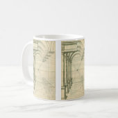 Mug Architecture Ancienne, Arches Colonnes Perspective (Devant gauche)