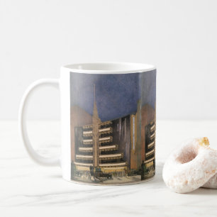 Mug Architecture Art Déco vintage, bâtiment à NYC