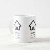 Mug Architecture de biens immobiliers Icône de maison  (Devant gauche)