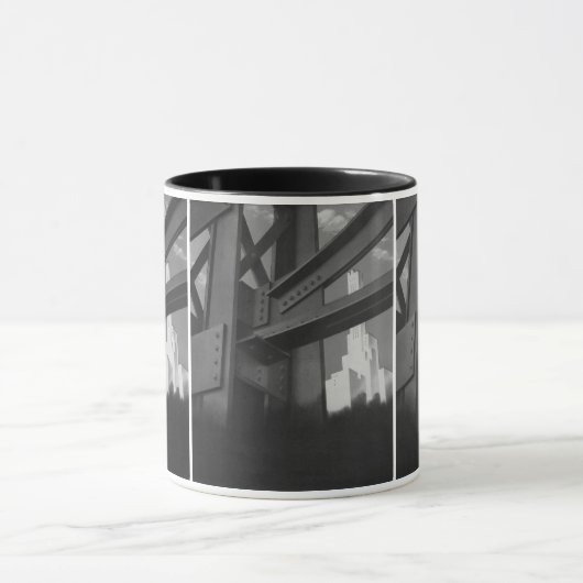 Mug Architecture de gratte-ciel de construction en aci (Centre)
