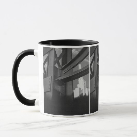Mug Architecture de gratte-ciel en construction en aci (Gauche)