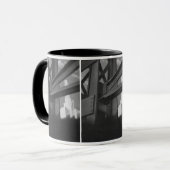Mug Architecture de gratte-ciel en construction en aci (Devant gauche)