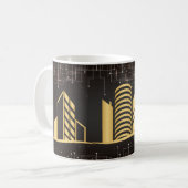 Mug Architecture d'or (Devant gauche)