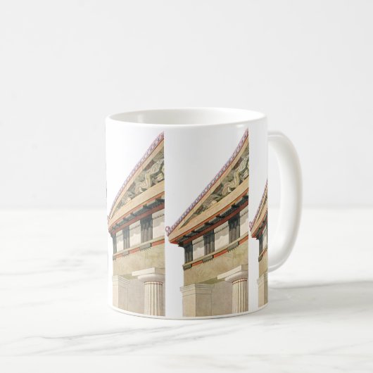Mug Architecture grecque vintage, Temple d'Athéna (Devant droit)