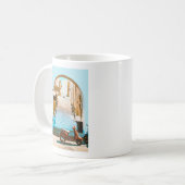 Mug Architecture stylisée d'escalier côtier estival (Devant gauche)