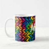 Mug Arcoíris de Geometría Vibrante (Gauche)