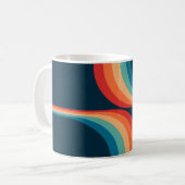Mug Arcs colorés de style rétro (Devant gauche)