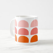 Mug Arcs Corail rose Orange (Devant gauche)