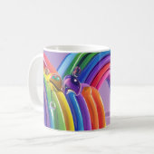 Mug Arcs-en-ciel déformés (Devant gauche)