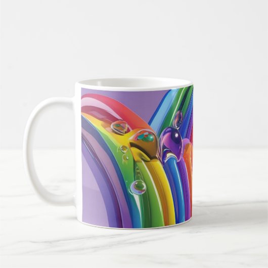Mug Arcs-en-ciel déformés (Gauche)