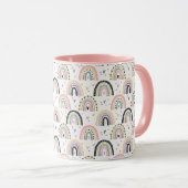 Mug Arcs-en-ciel pastel mignons (Devant droit)