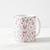 Mug Arcs roses avec fleurs (Devant droit)